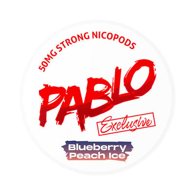 PABLO Exclusive Blueberry Peach Ice 50mg Strong Nicopods Slim