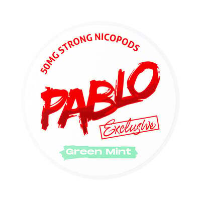 PABLO Exclusive Green Mint 50mg Strong Nicopods Slim