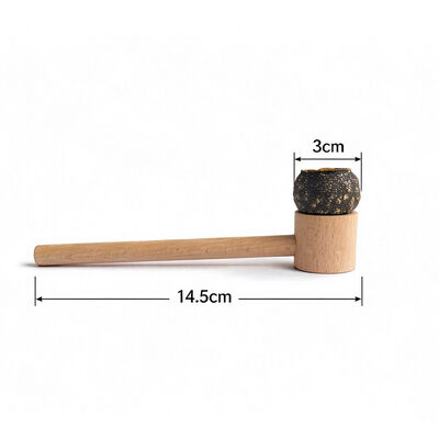 Creative Handcrafted Pipe | Citrus Peel Bowl, Solid Wood Stem