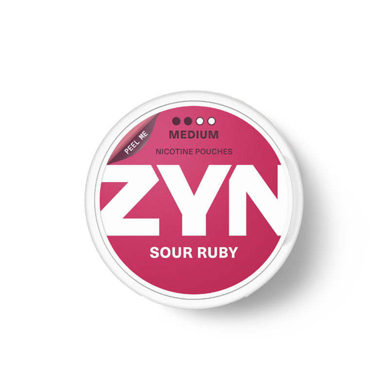 ZYN Nicotine Pouches Medium Sour Ruby 6mg Dubai Version