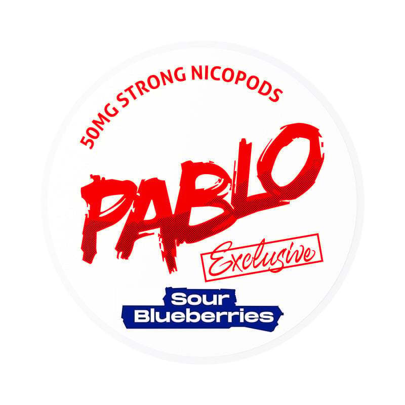 PABLO Exclusive Sour Blueberries 50mg Strong Nicopods Slim